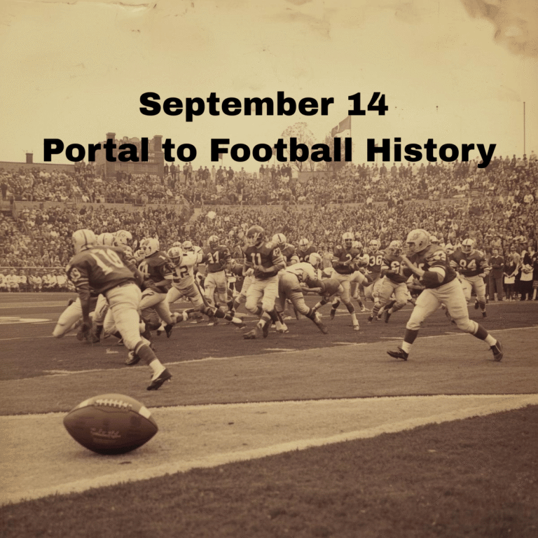 September 14 Football History