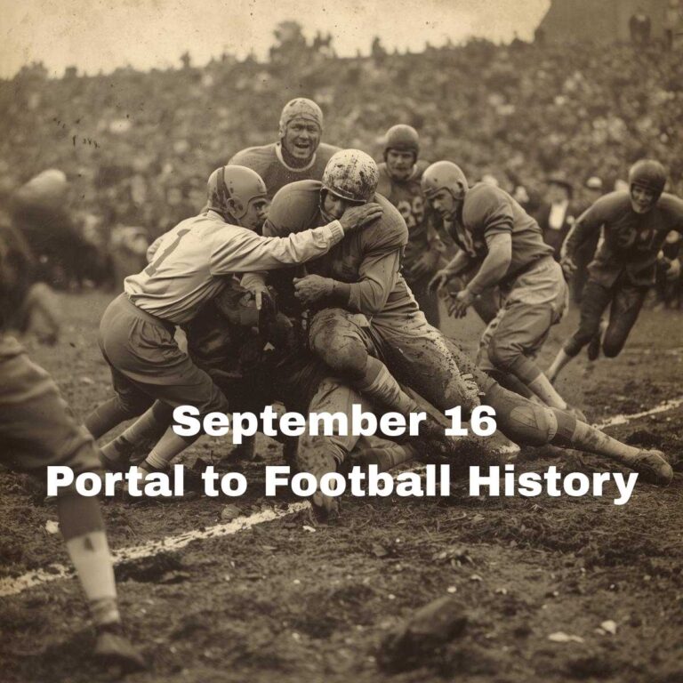 September 16 Football History