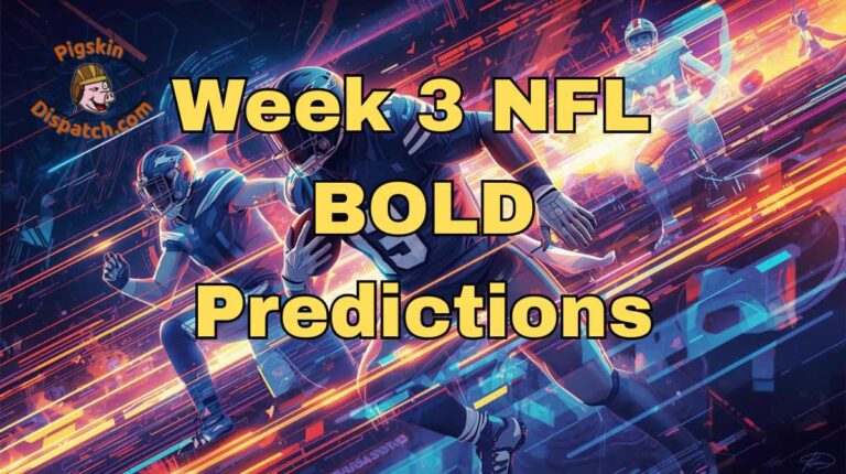 NFL Week 3: Apologies, Week-to-Week Baffles, and Bold Predictions