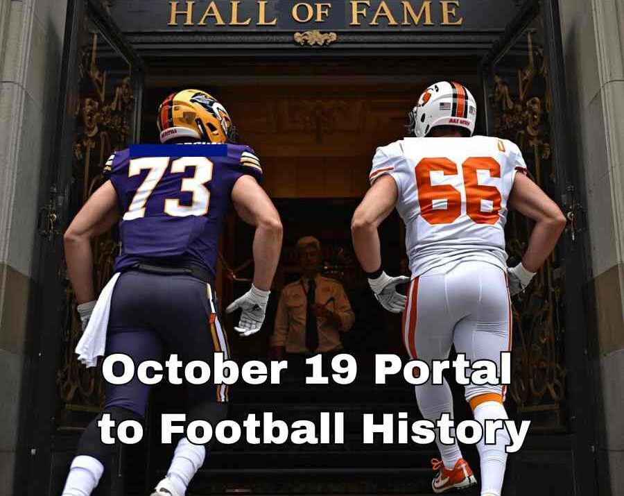 October 19 Football History